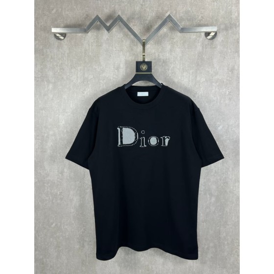 Dior Logo Embroidered T-Shirt